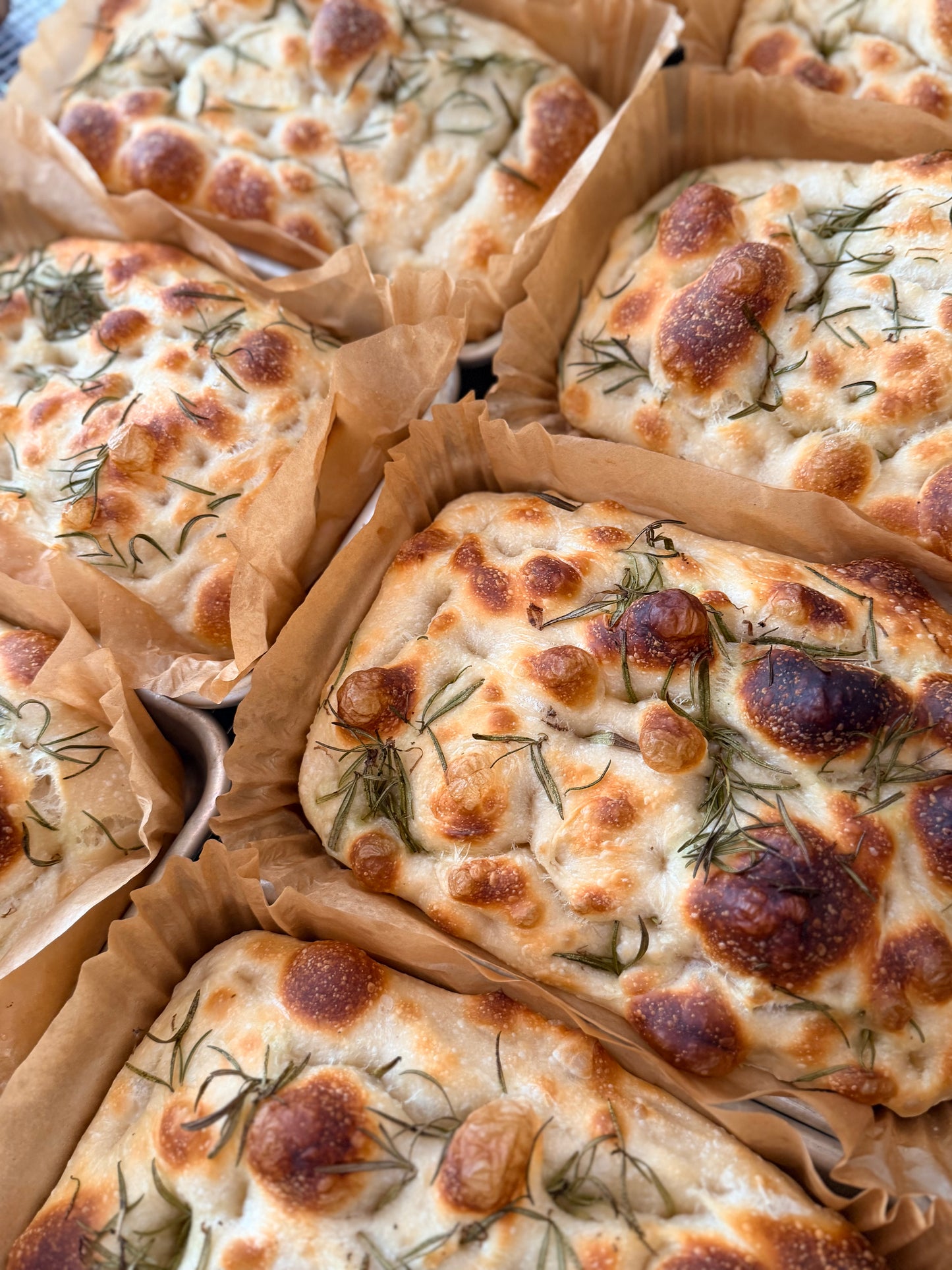 Focaccia: tomato, parm & herb